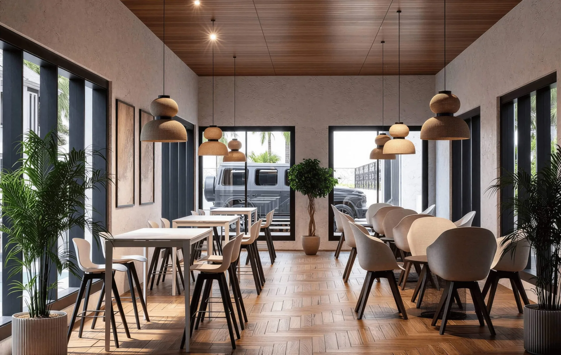 Wizualizacja części restauracyjnej